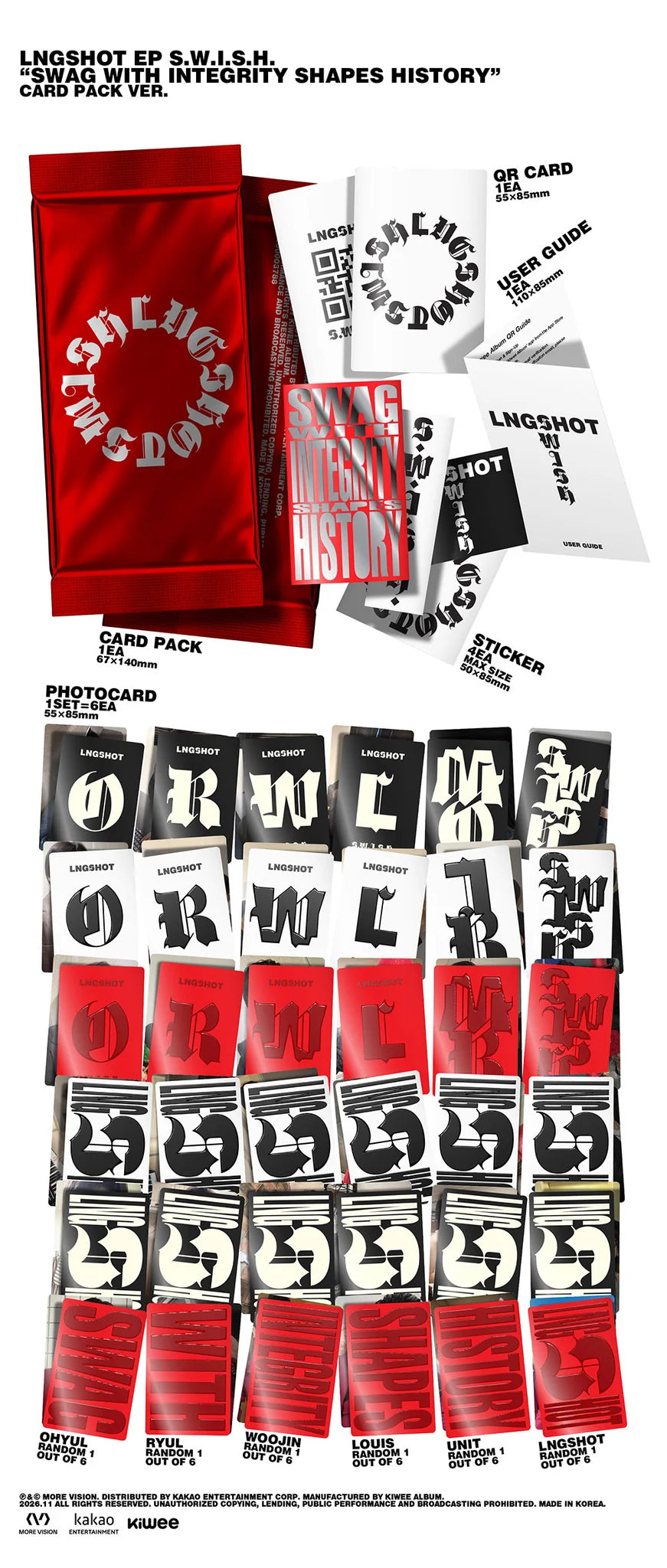 [PREORDER] LNGSHOT 2nd Mini Album 'S.W.I.S.H' (Card Pack Ver.)