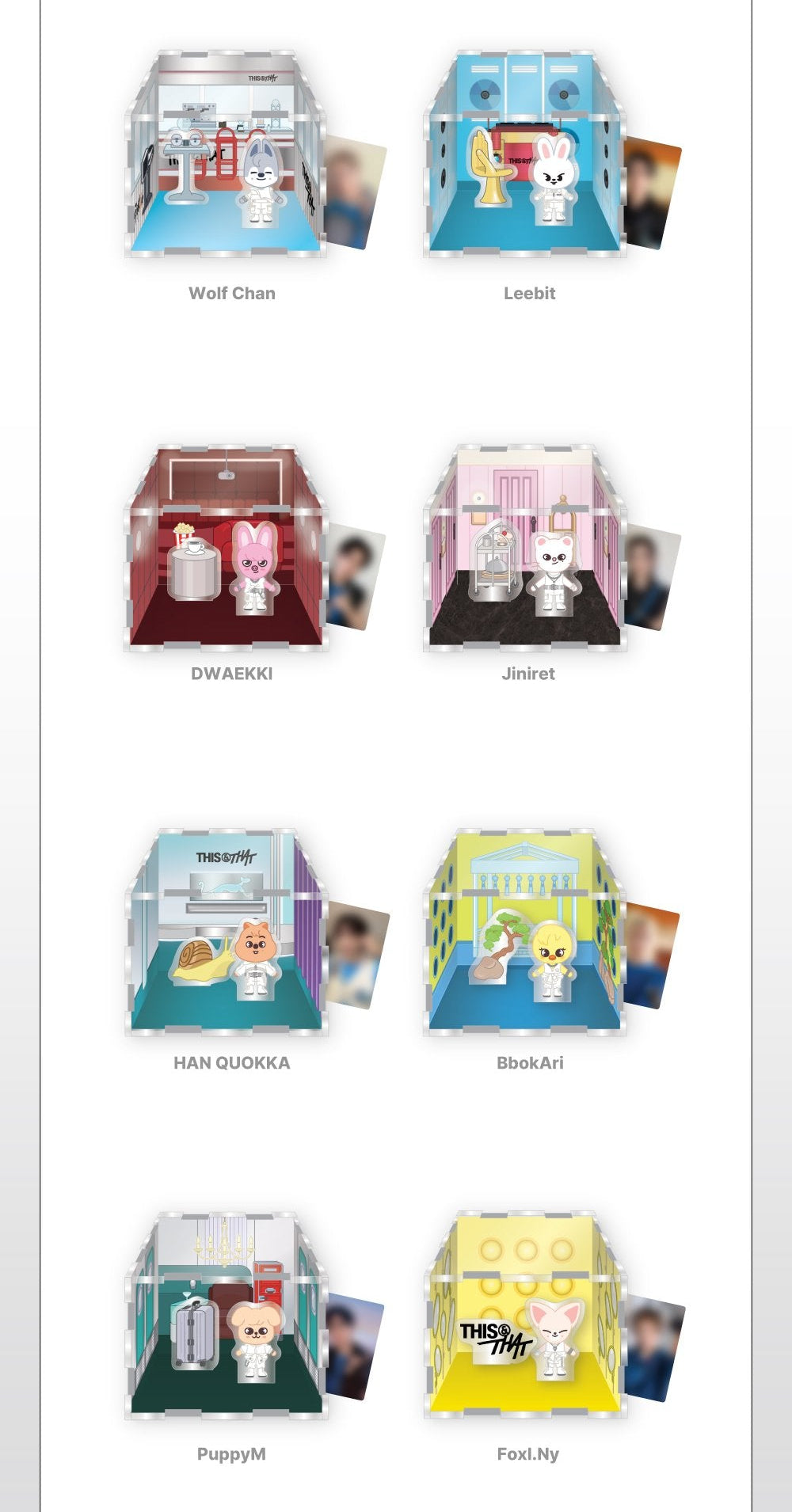 [PREORDER] STRAY KIDS ‘THIS & THAT’ POP-UP STORE OFFICIAL MD – SKZOO ACRYLIC CONTAINER BOX