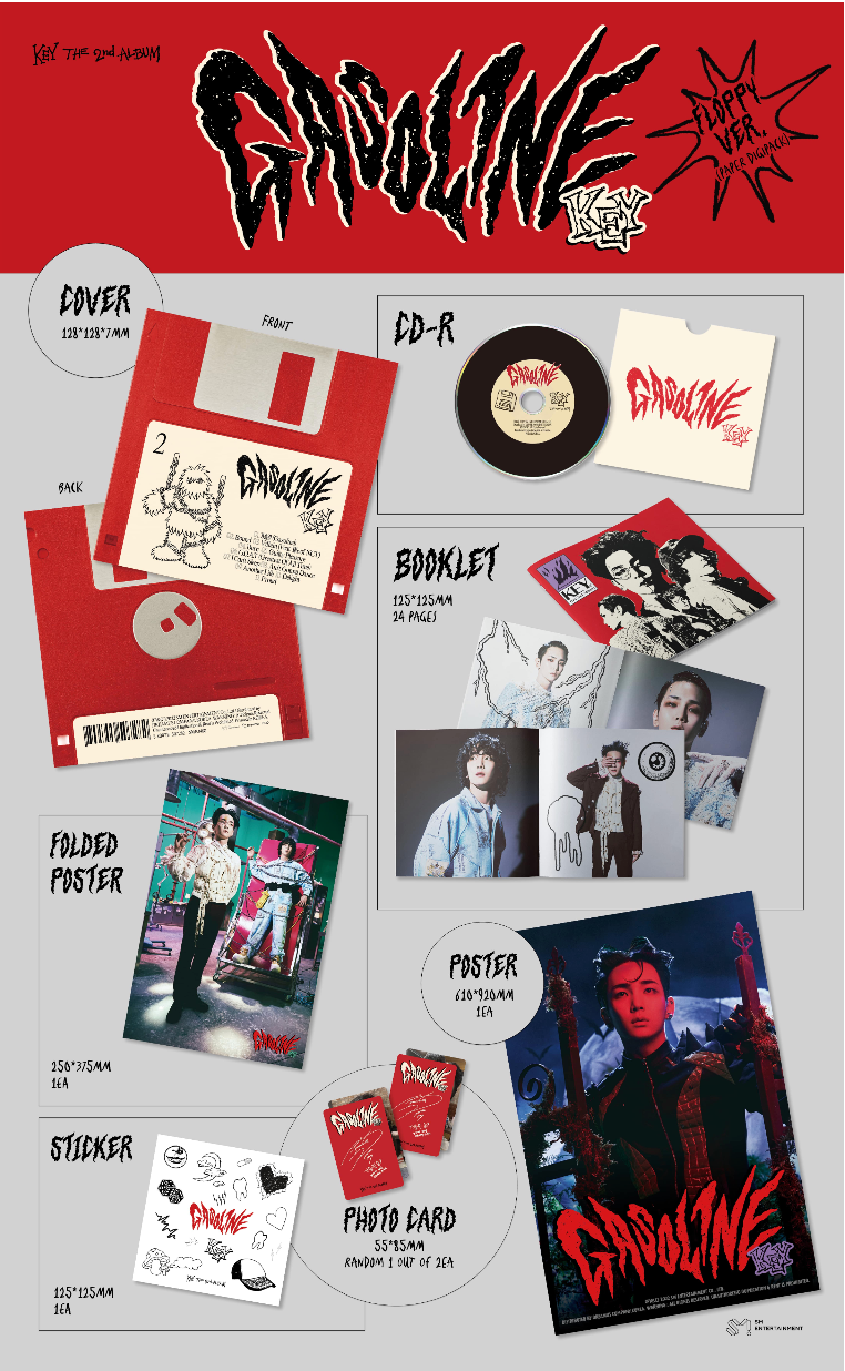KEY (SHINee) 2nd Album 'Gasoline' (Floppy Ver.)