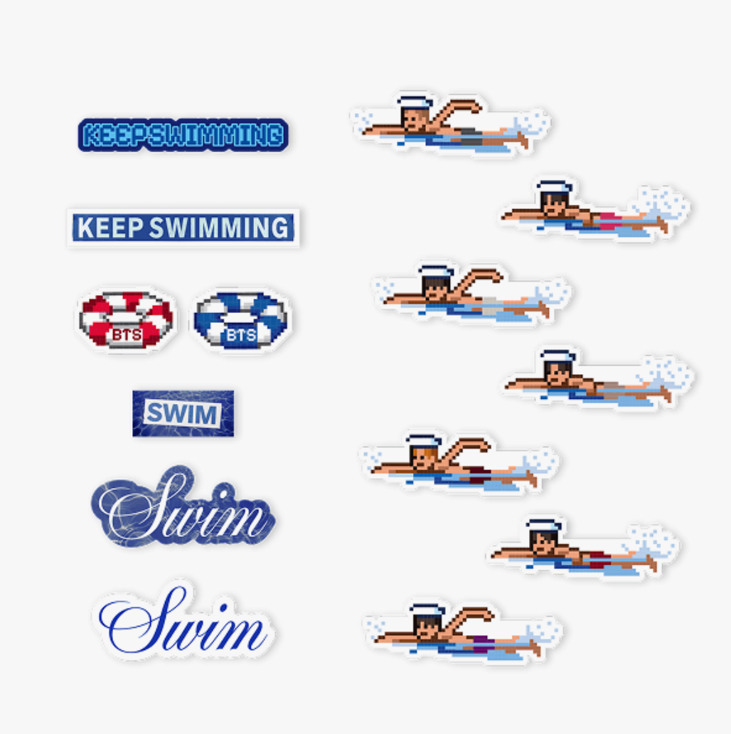 BTS ‘SWIM’ Official MD – Sticker Set