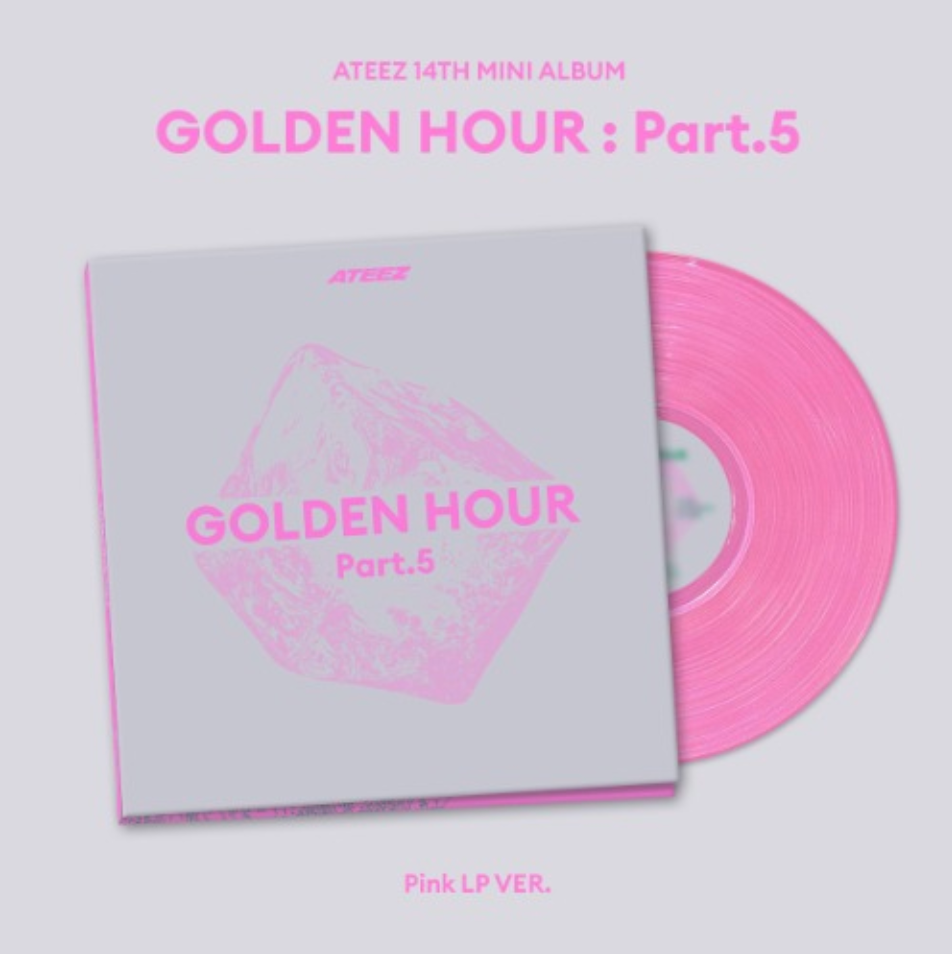 [PREORDER] ATEEZ 14th Mini Album 'GOLDEN HOUR : Part.5' (Pink LP Ver.)