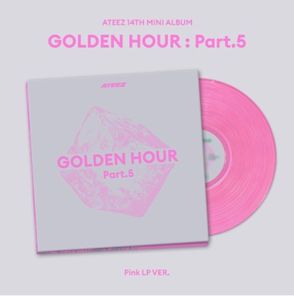 ATEEZ 14th Mini Album 'GOLDEN HOUR : Part.5' (Pink LP Ver.)