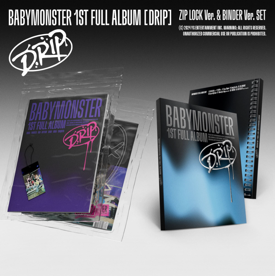 BABYMONSTER 1st Full Album 'DRIP' (ZIP LOCK Ver. / BINDER Ver.)