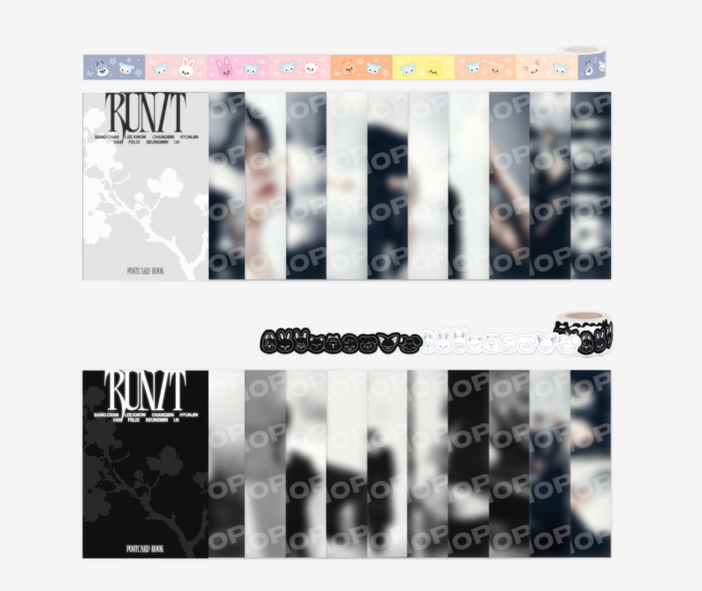 [PREORDER] STRAY KIDS 'RUN IT' WORLD TOUR OFFICIAL MD - POSTCARD BOOK & ROLL STICKER SET