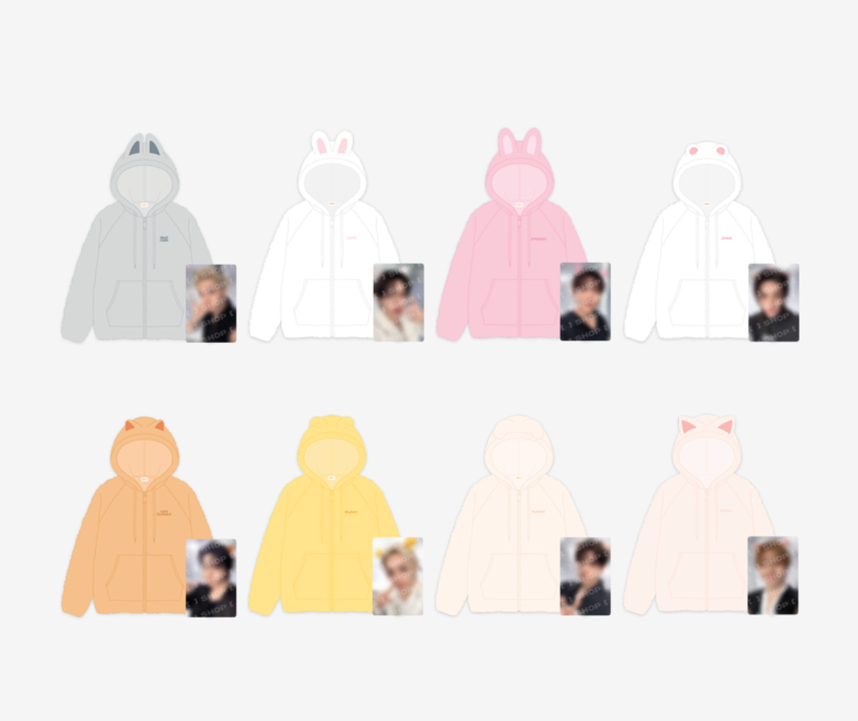 [PREORDER] STRAY KIDS 'RUN IT' WORLD TOUR OFFICIAL MD - SKZOO FLEECE HOOD ZIP-UP
