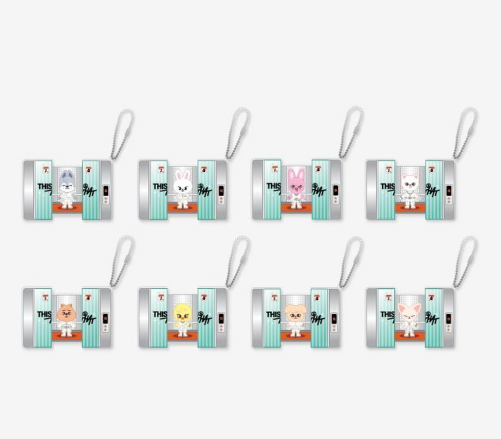 [PREORDER] STRAY KIDS ‘THIS & THAT’ POP-UP STORE OFFICIAL MD – SKZOO CAPSULE ACRYLIC KEYRING