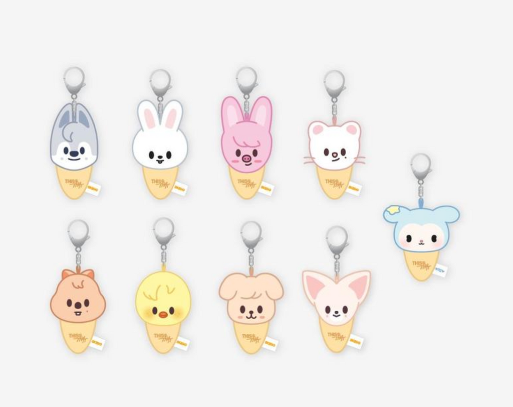 [PREORDER] STRAY KIDS ‘THIS & THAT’ POP-UP STORE OFFICIAL MD – PLUSH KEYRING ICECREAM Ver.