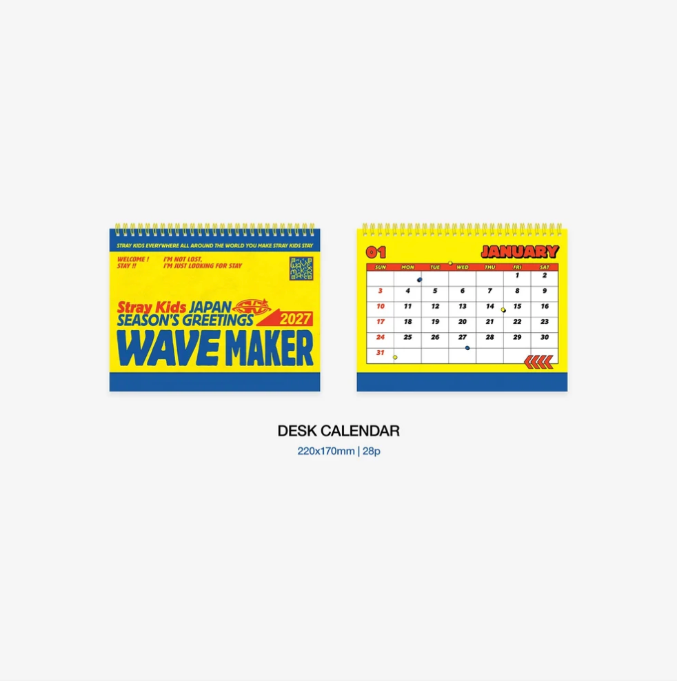 [PREORDER] Stray Kids JAPAN SEASON’S GREETINGS 2027 “WAVE MAKER”