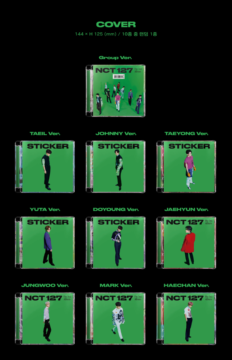 NCT 127 3rd Album 'Sticker' (Jewel Case Ver.)