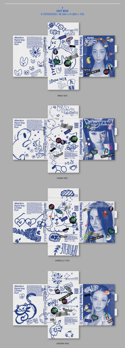 NewJeans 1st Mini Album 'New Jeans' (Bluebook Ver.)