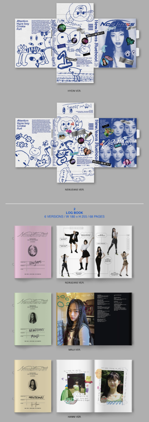 NewJeans 1st Mini Album 'New Jeans' (Bluebook Ver.)