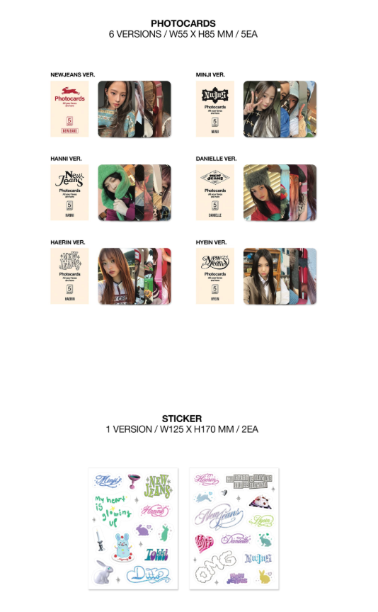 NewJeans - OMG Album (Message Card ver.)