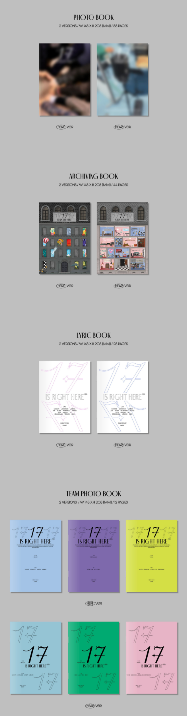 SEVENTEEN BEST ALBUM '17 IS RIGHT HERE' (HERE Ver. / HEAR Ver.)