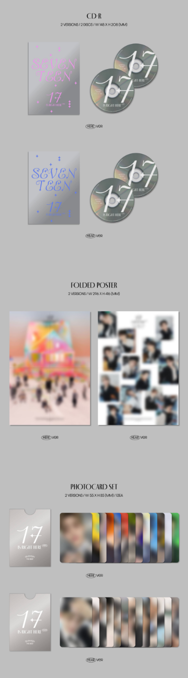 SEVENTEEN BEST ALBUM '17 IS RIGHT HERE' (HERE Ver. / HEAR Ver.)