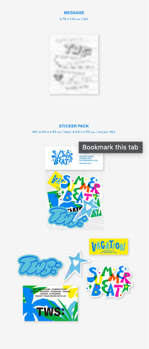 TWS 2nd Mini Album 'SUMMER BEAT!'