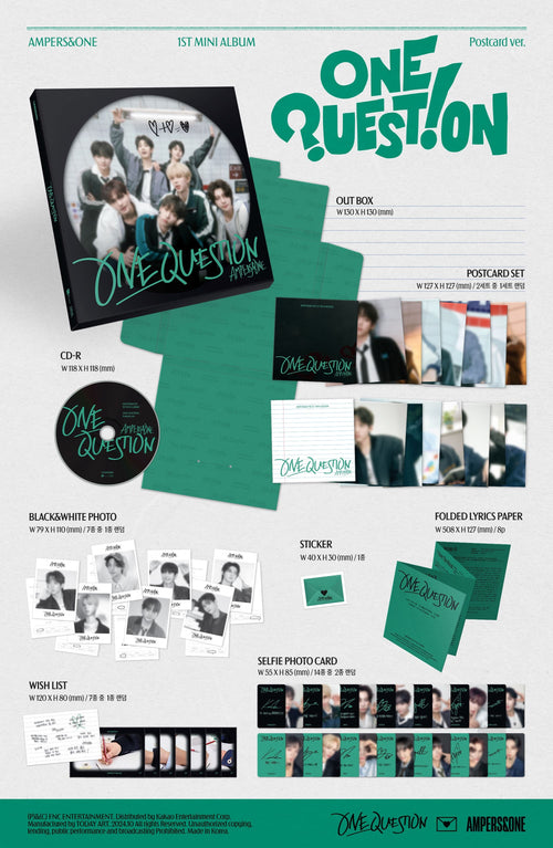 AMPERS&ONE 1st Mini Album 'ONE QUESTION' (Postcard Ver.)