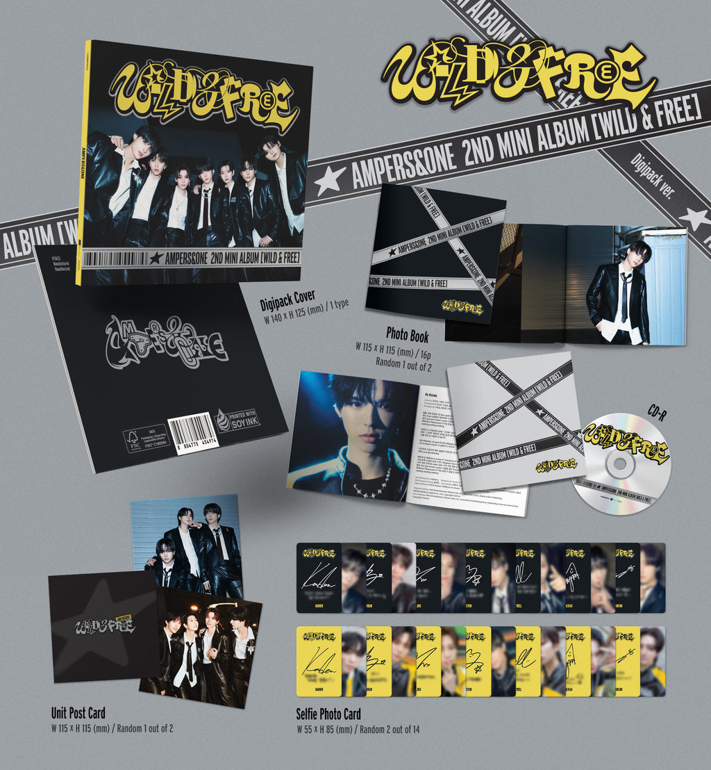 AMPERS&ONE 2nd Mini Album 'WILD & FREE' (Digipack Ver.)