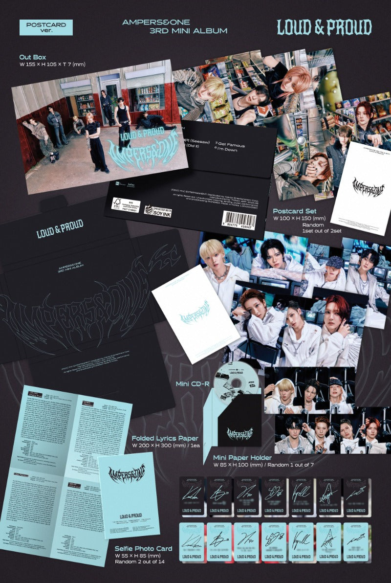 AMPERS&ONE 3rd Mini Album 'LOUD & PROUD' (POSTCARD Ver.)