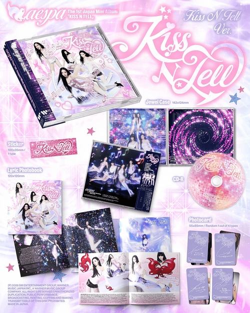 aespa 1st Japan Mini Album 'Kiss N Tell' (KISS N TELL Ver.)