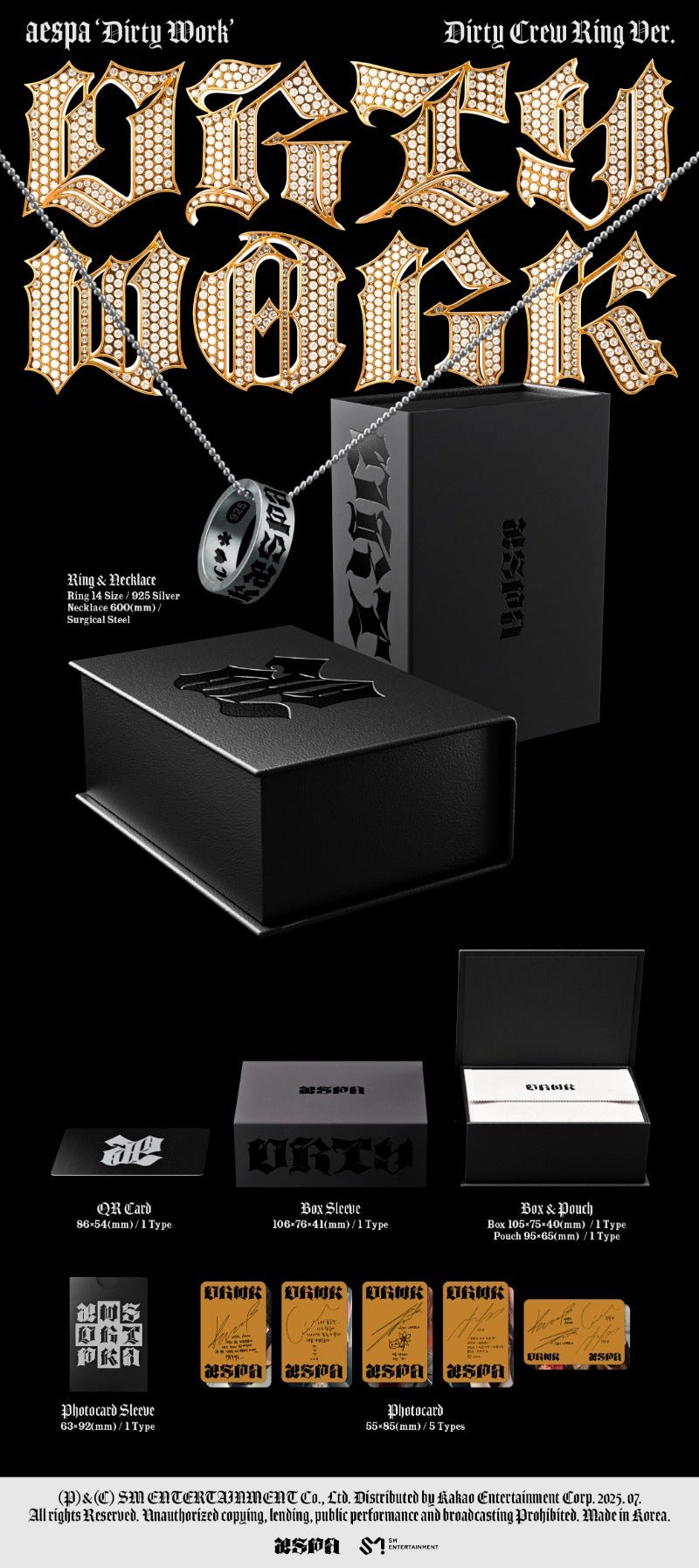 aespa Single 'Dirty Work' (Dirty Crew Ring Ver.)