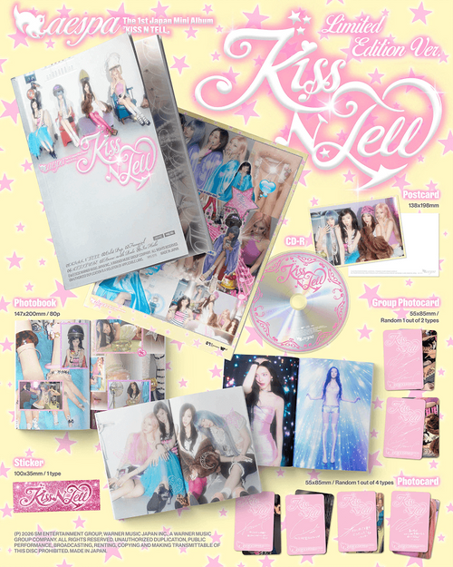 aespa 1st Japan Mini Album 'Kiss N Tell' (Limited Edition Ver.)