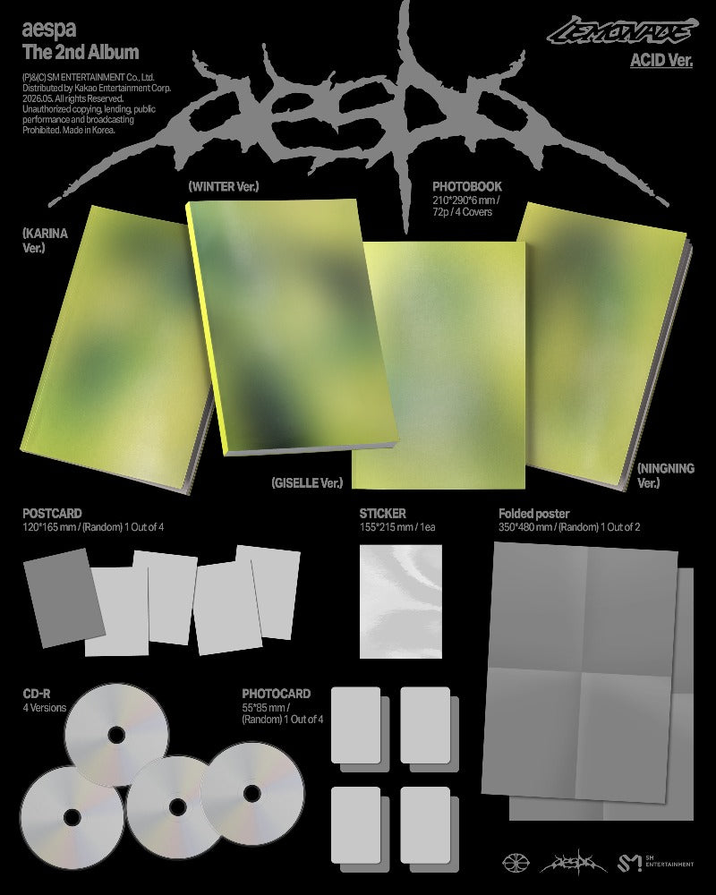 [PREORDER] aespa 2nd Full Album 'LEMONADE' (ACID Ver.)