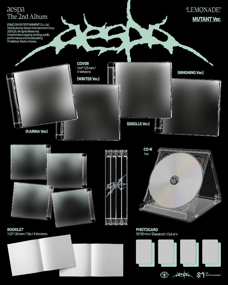 [PREORDER] aespa 2nd Full Album 'LEMONADE' (MUTANT Ver.)
