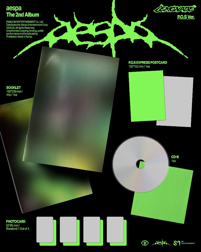 [PREORDER] aespa 2nd Full Album 'LEMONADE' (P.O.S Ver.)