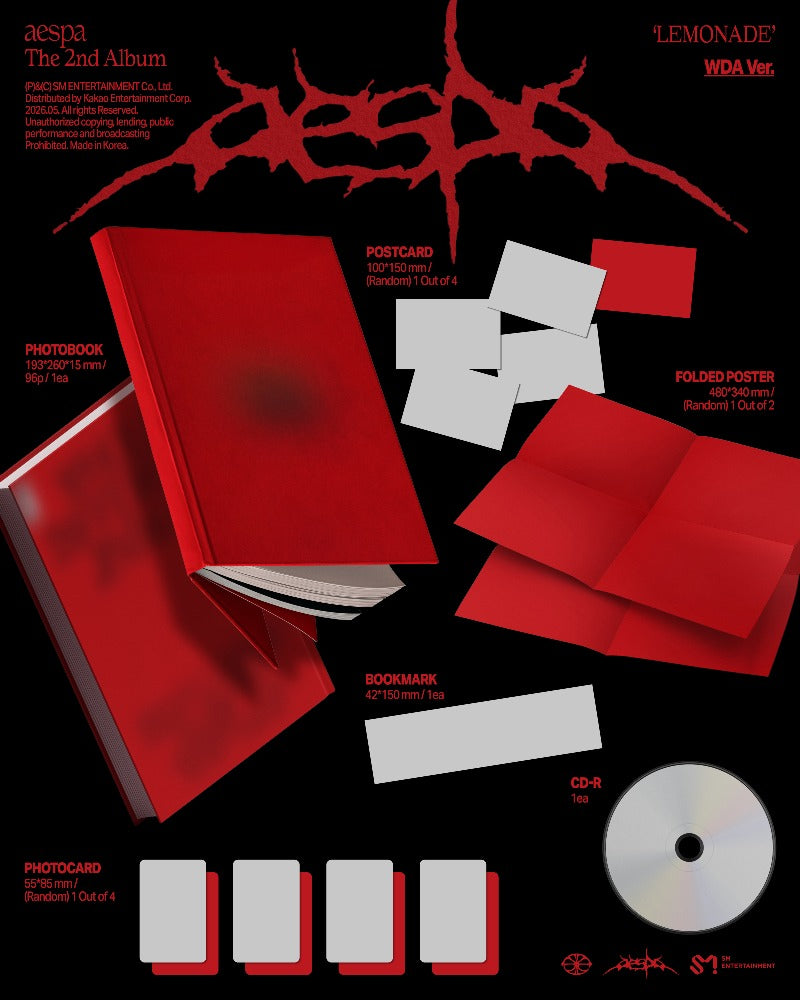 [PREORDER] aespa 2nd Full Album 'LEMONADE' (WDA Ver.)