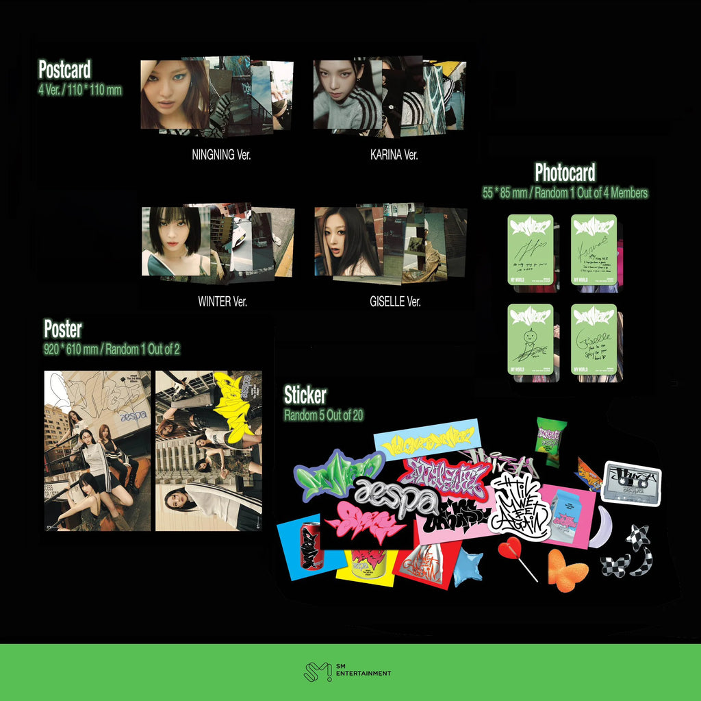 aespa 3rd Mini Album 'MY WORLD' (Poster Ver.)