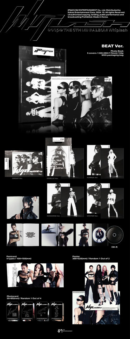 aespa 5th Mini Album 'Whiplash' (BEAT Ver.)
