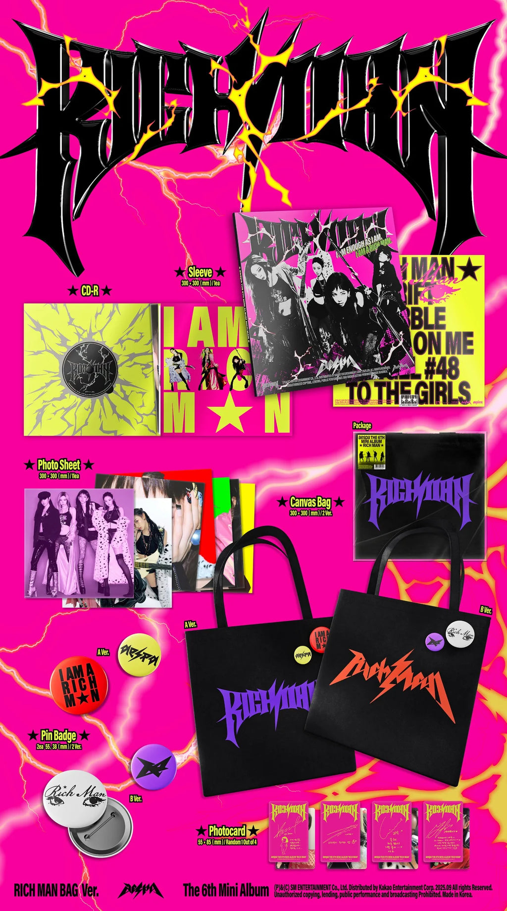 aespa 6th Mini Album 'Rich Man' (Rich Man Bag Ver.)