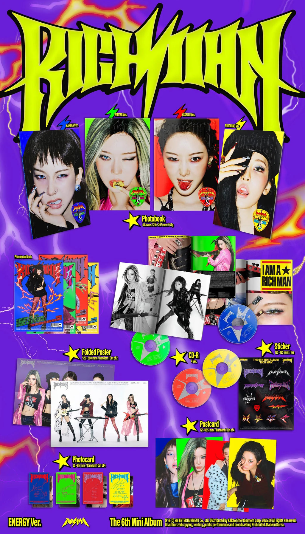 aespa 6th Mini Album 'Rich Man' (Energy Ver.)