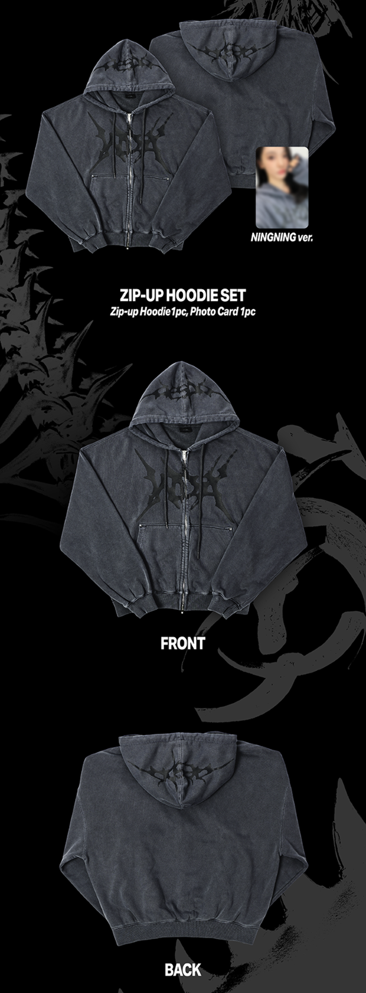 [PREORDER] aespa WEEK – MAKE IT LEMONADE Official Merch - ZIP-UP HOODIE SET