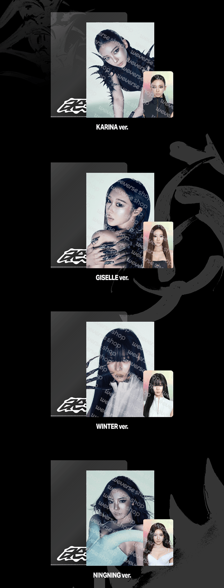 [PREORDER] aespa WEEK – MAKE IT LEMONADE Official Merch - POSTCARD + HOLOGRAM PHOTO CARD SET_WDA ver.