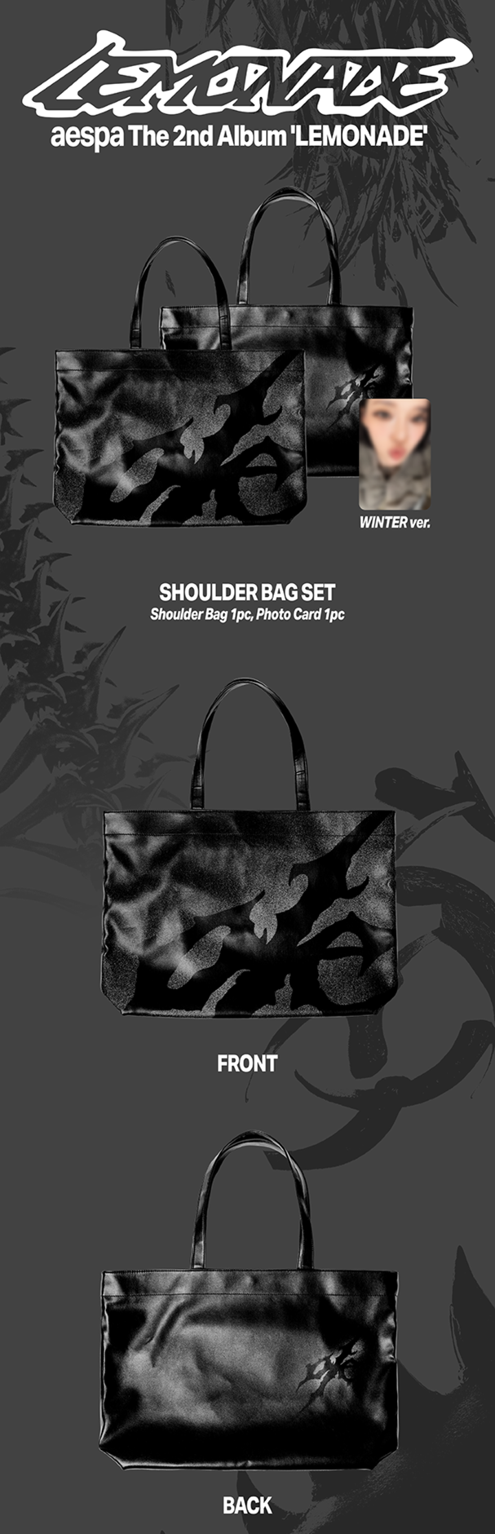[PREORDER] aespa WEEK – MAKE IT LEMONADE Official Merch - SHOULDER BAG SET