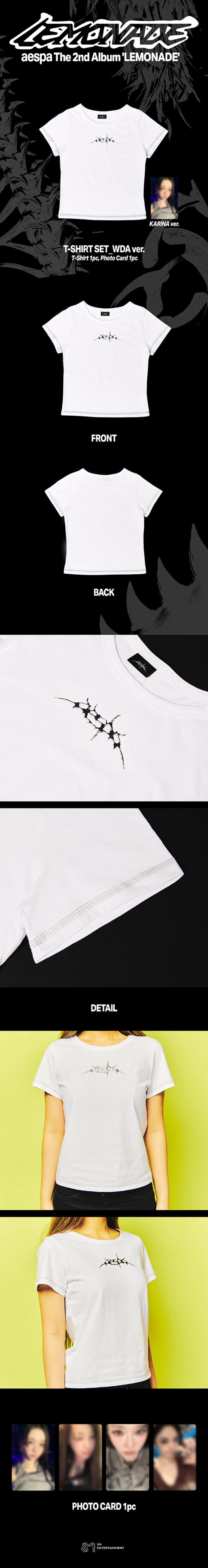 [PREORDER] aespa WEEK – MAKE IT LEMONADE Official Merch - T-SHIRT SET_WDA ver.