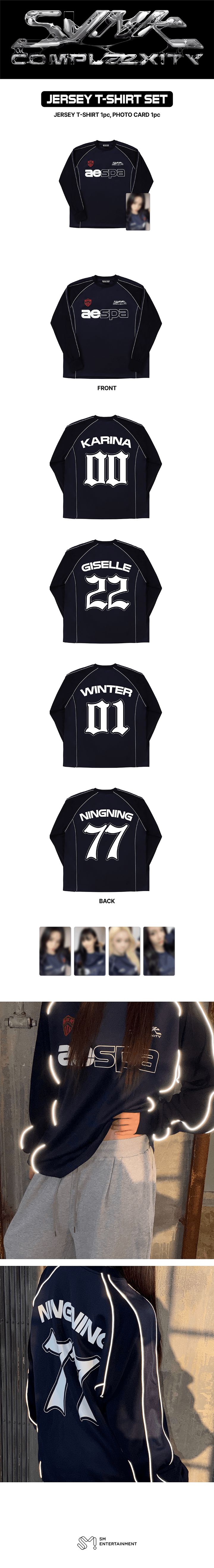 [PREORDER] aespa 2026 LIVE TOUR 'SYNK: COMPLaeXITY' Official MD - JERSEY T-SHIRT SET