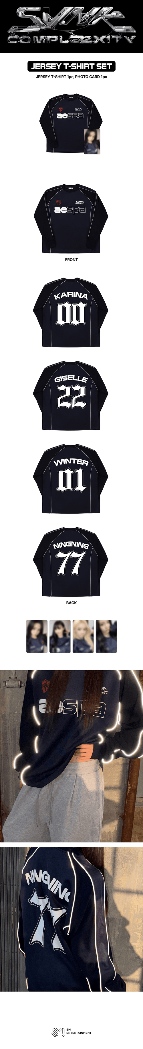 aespa 2026 LIVE TOUR 'SYNK: COMPLaeXITY' Official MD - JERSEY T-SHIRT SET