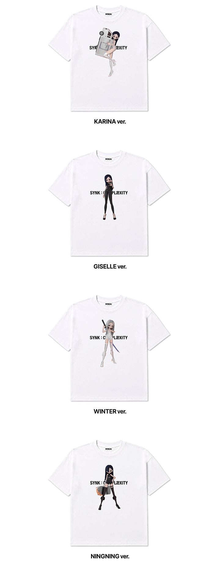[PREORDER] aespa 2026 LIVE TOUR 'SYNK: COMPLaeXITY' Official MD - T-SHIRT