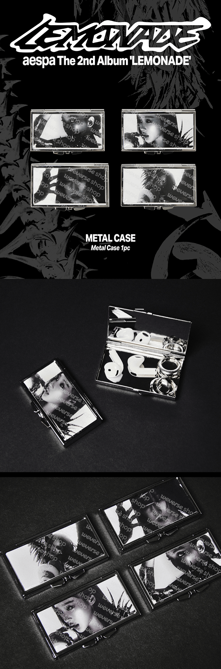 [PREORDER] aespa WEEK – MAKE IT LEMONADE Official Merch - METAL CASE
