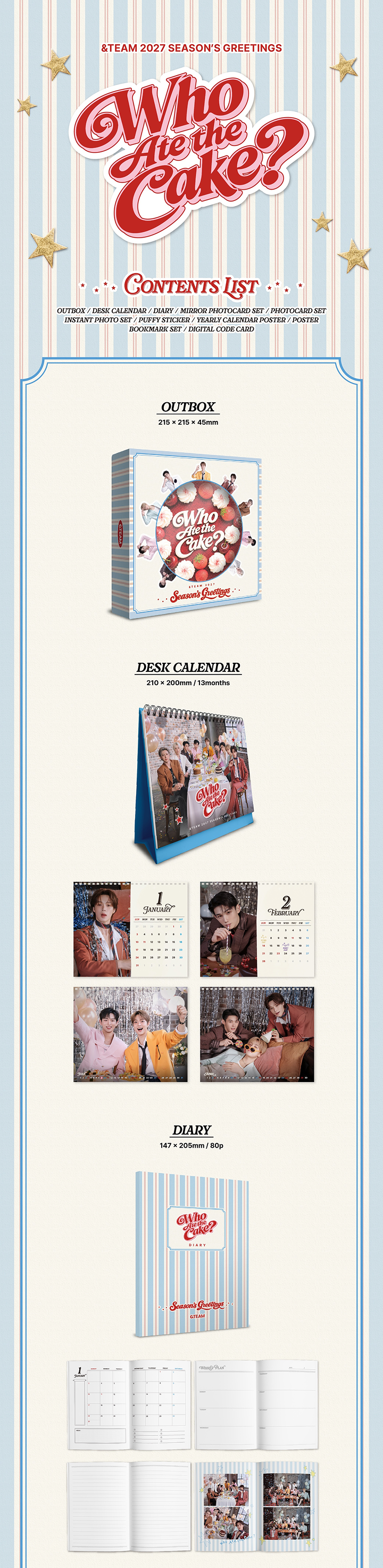 [PREORDER] &TEAM 2027 SEASON’S GREETINGS 'Who Ate the Cake?'