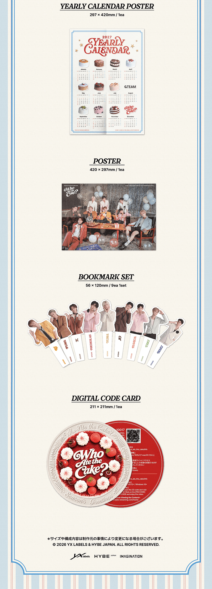 [PREORDER] &TEAM 2027 SEASON’S GREETINGS 'Who Ate the Cake?'