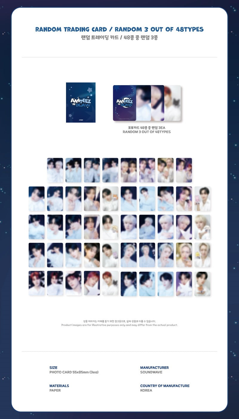 [PREORDER] ATEEZ ‘ANITEEZ IN DEJA VU’ Official MD - RANDOM TRADING CARD