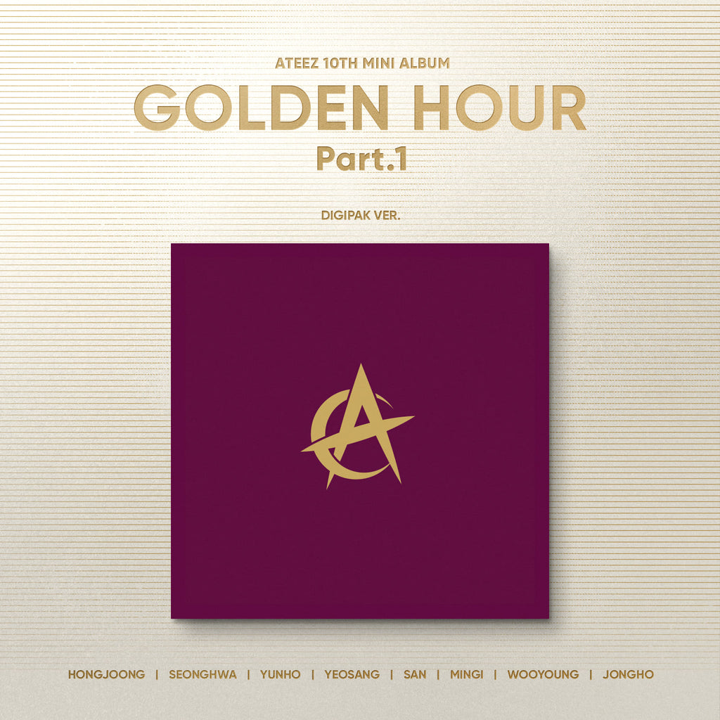 ATEEZ 10th Mini Album 'GOLDEN HOUR : Part.1' (Digipack Ver.)