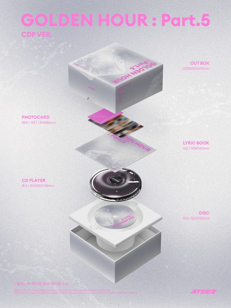 [PREORDER] ATEEZ 14th Mini Album 'GOLDEN HOUR : Part.5' (CDP VER.)