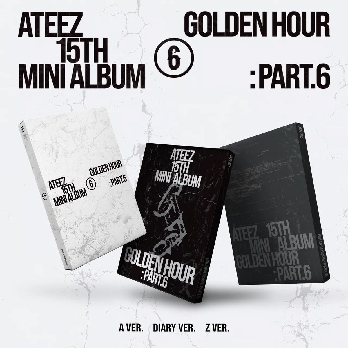 [PREORDER] ATEEZ 15th Mini Album 'GOLDEN HOUR : Part.6'