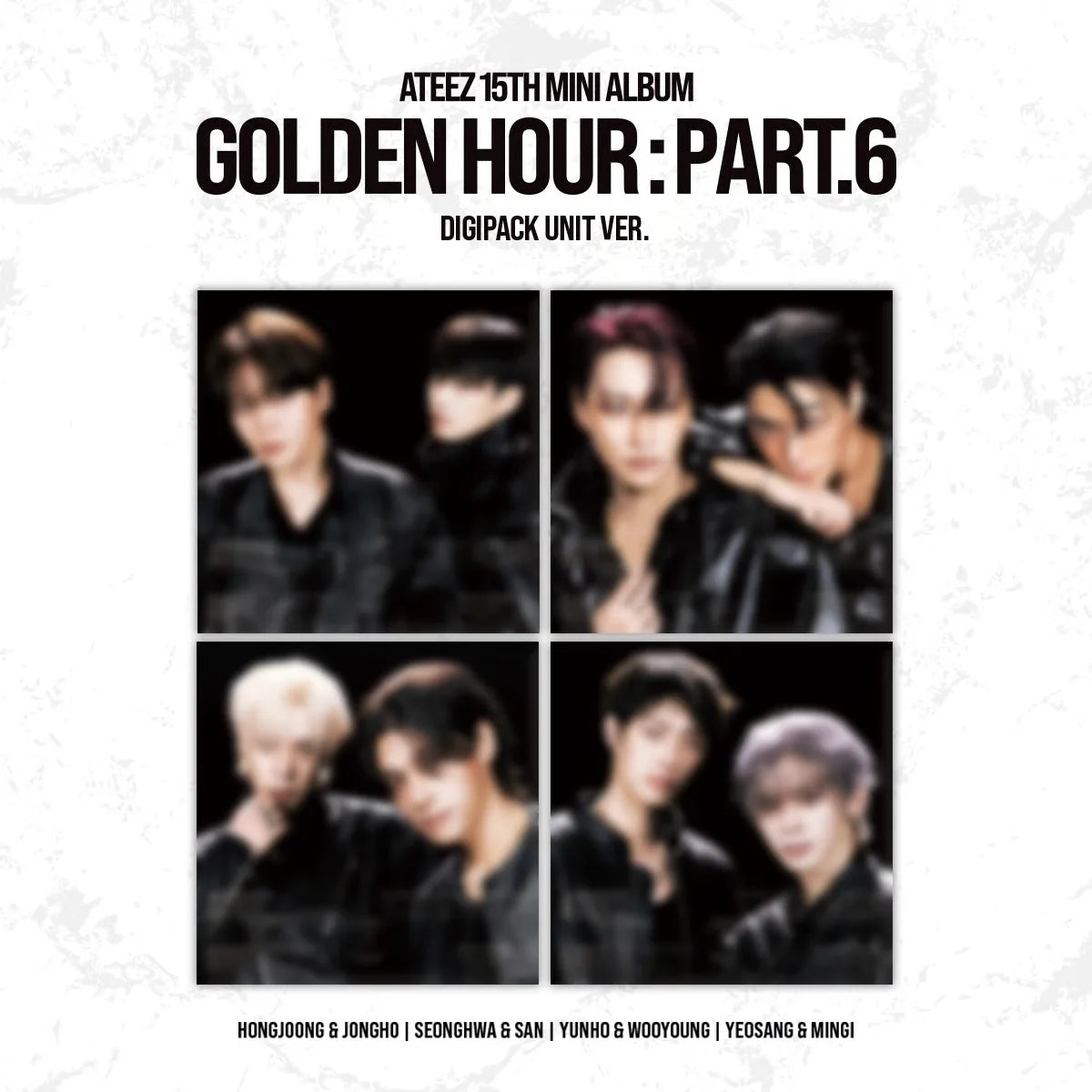 [PREORDER] ATEEZ 15th Mini Album 'GOLDEN HOUR : Part.6' (Digipack Unit Ver.)