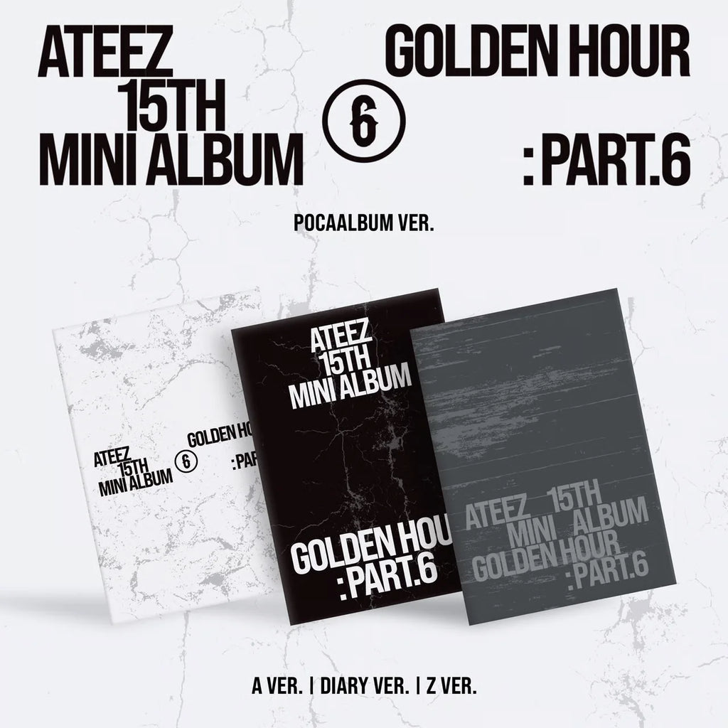 [PREORDER] ATEEZ 15th Mini Album 'GOLDEN HOUR : Part.6' (POCAALBUM Ver.)