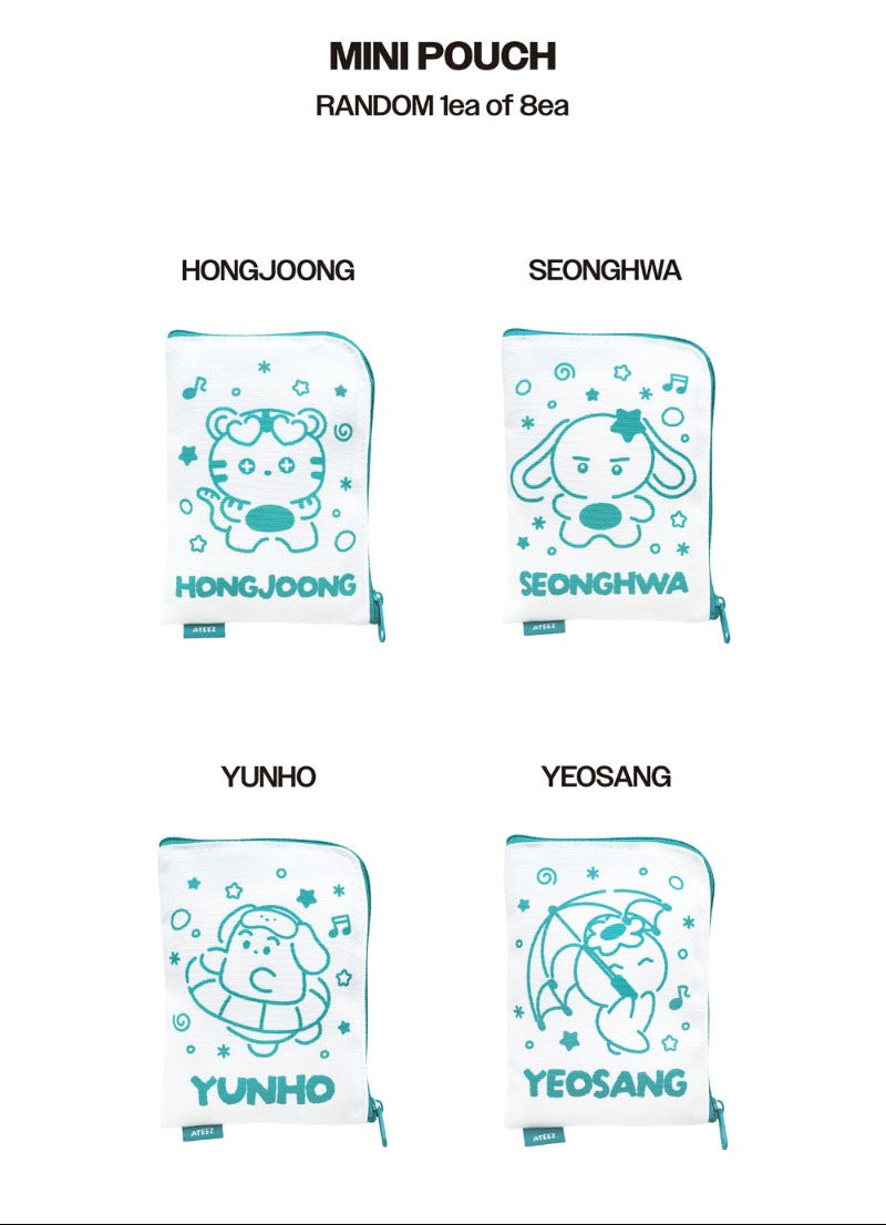 [PREORDER] ATEEZ 8TH ANNIVERSARY 'Blue Drift' Official MD - MINI POUCH (Random)